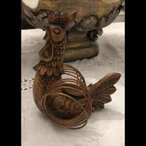 VINTAGE 60’S MID CENTURY KITCHEN CERAMIC & COPPER COIL.ROSTER MAIL.....